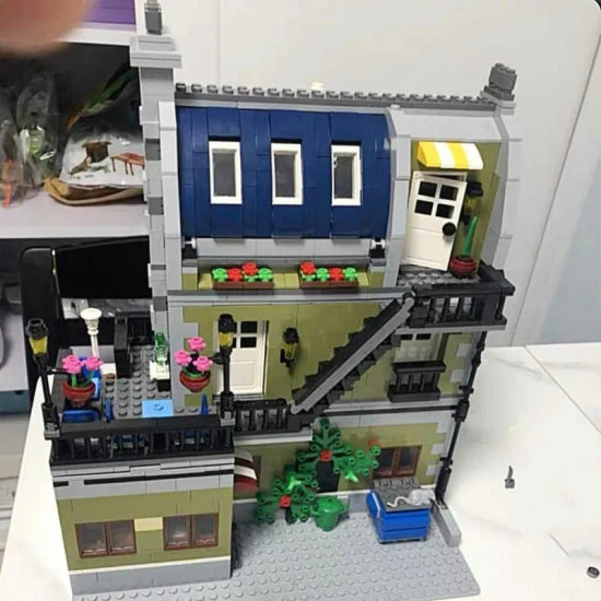 moc city street expert parisian restaurant bricks toy 15010 moc city street expert parisian restaurant bricks toy 15010