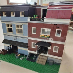moc city street expert pet shop store bricks toy 15009