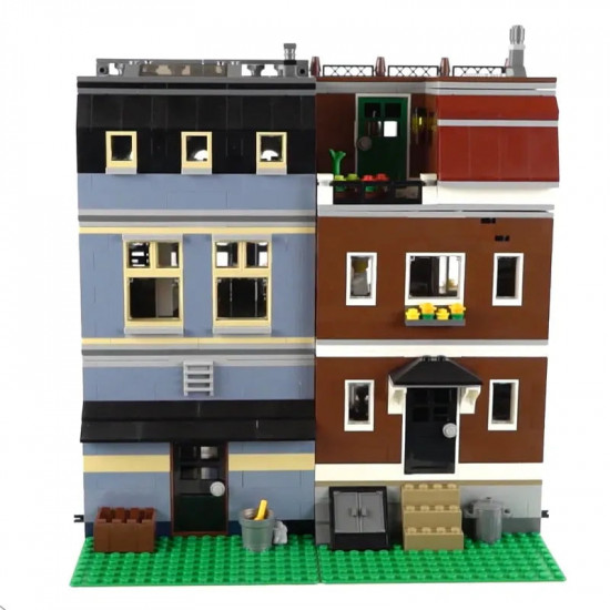moc city street expert pet shop store bricks toy 15009 moc city street expert pet shop store bricks toy 15009
