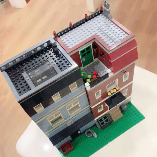 moc city street expert pet shop store bricks toy 15009 moc city street expert pet shop store bricks toy 15009