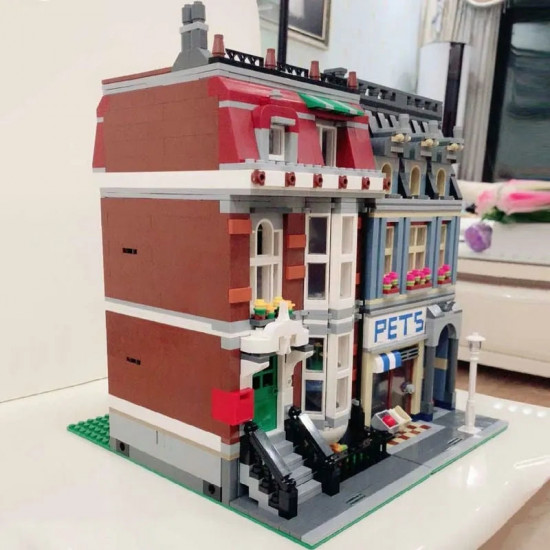 moc city street expert pet shop store bricks toy 15009 moc city street expert pet shop store bricks toy 15009