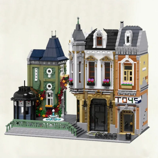 moc city street expert toys store square bricks toy 10190 moc city street expert toys store square bricks toy 10190