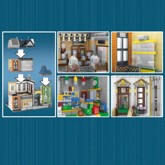 moc city street expert toys store square bricks toy 10190 moc city street expert toys store square bricks toy 10190