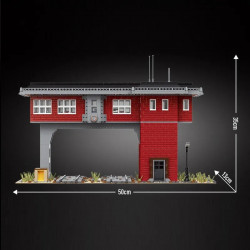 moc city train signal station railway bricks toy 12009