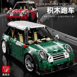 moc classic mini cooper s sports car bricks toys t5025b