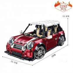 moc classic mini cooper s sports car bricks toys t5025b