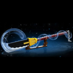 moc creative expert white beard bisento knife bricks toy