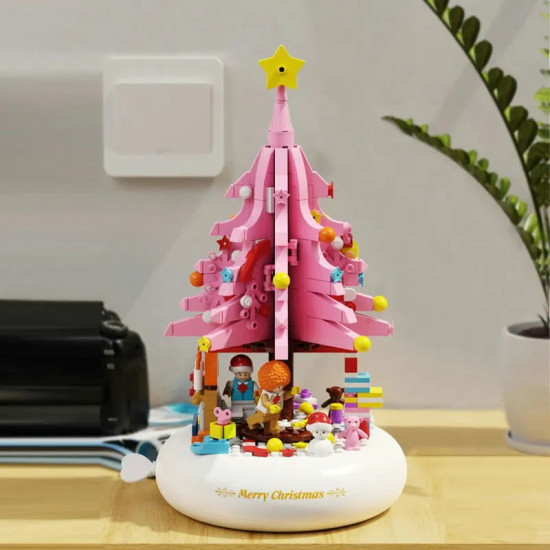 moc creative idea christmas tree music box light bricks toy moc creative idea christmas tree music box light bricks toy