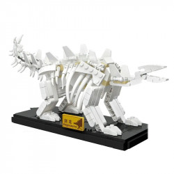 moc creative idea dinosaur world stegosaurus fossil bricks toy
