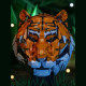 moc creative idea expert zodiac signs tiger head king of beasts moc creative idea expert zodiac signs tiger head king of beasts
