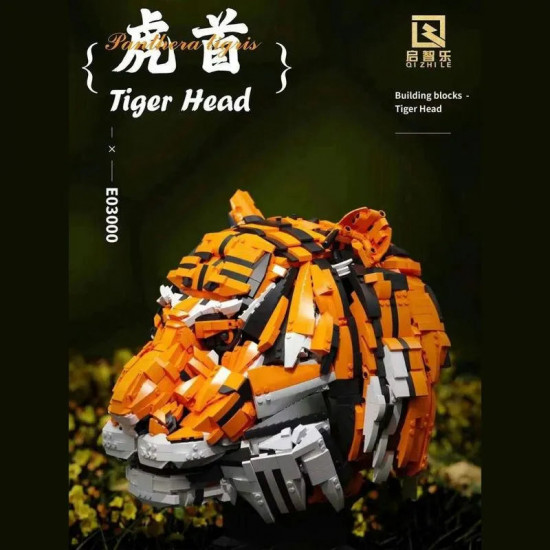 moc creative idea expert zodiac signs tiger head king of beasts moc creative idea expert zodiac signs tiger head king of beasts