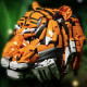 moc creative idea expert zodiac signs tiger head king of beasts moc creative idea expert zodiac signs tiger head king of beasts