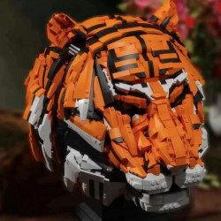 moc creative idea expert zodiac signs tiger head king of beasts