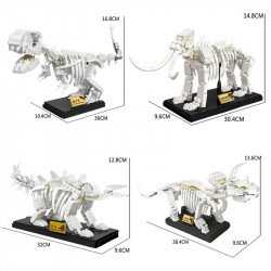 moc creative idea mammoths dinosaur fossil bricks toy