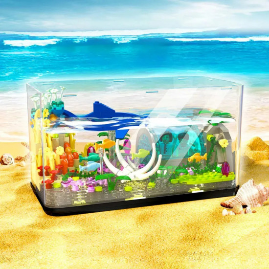 moc creator aquarium fish tank mini bricks toy dz6102 moc creator aquarium fish tank mini bricks toy dz6102