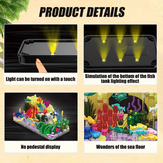 moc creator aquarium fish tank mini bricks toy dz6102 moc creator aquarium fish tank mini bricks toy dz6102