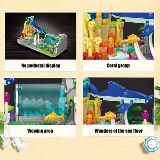 moc creator aquarium fish tank mini bricks toy dz6102 moc creator aquarium fish tank mini bricks toy dz6102