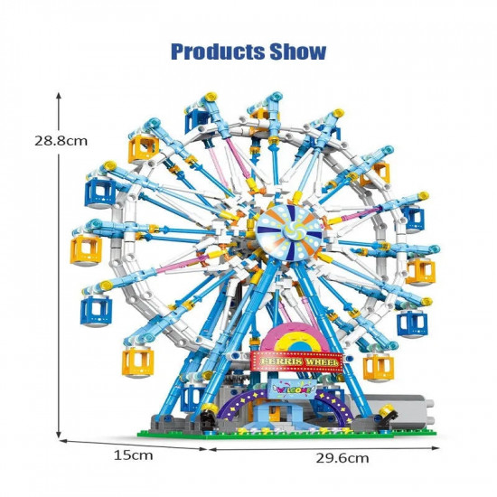 moc creator city rotating ferris wheel bricks kids toys moc creator city rotating ferris wheel bricks kids toys