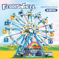 moc creator city rotating ferris wheel bricks kids toys