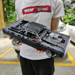 moc creator dom's chargers super racing car bricks toy