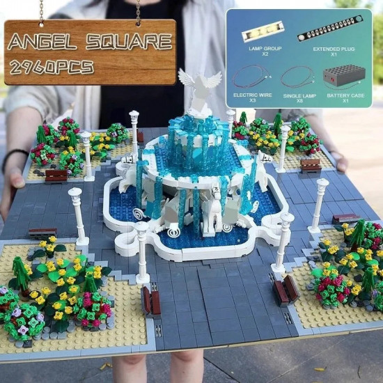moc creator expert angel square park bricks toy 16003 moc creator expert angel square park bricks toy 16003