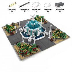 moc creator expert angel square park bricks toy 16003