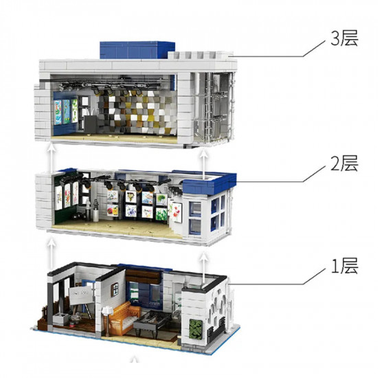 moc creator expert art gallery showcase bricks toy 16043 moc creator expert art gallery showcase bricks toy 16043