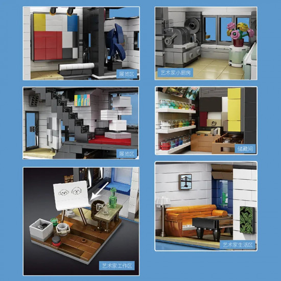 moc creator expert art gallery showcase bricks toy 16043 moc creator expert art gallery showcase bricks toy 16043