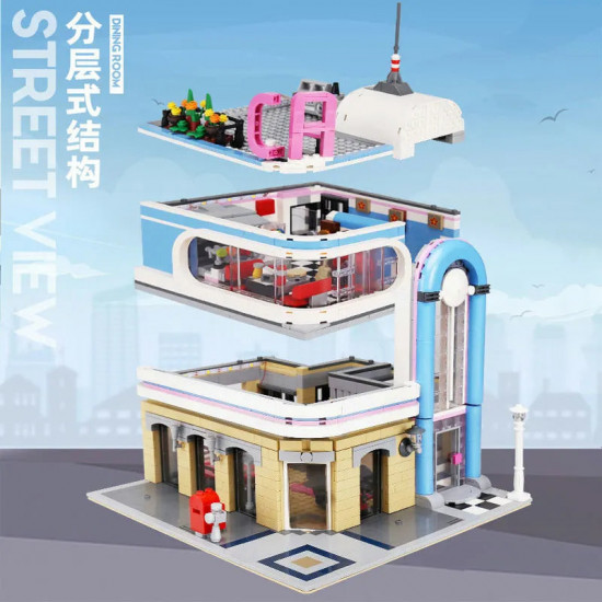 moc creator expert california downtown diners bricks toy moc creator expert california downtown diners bricks toy
