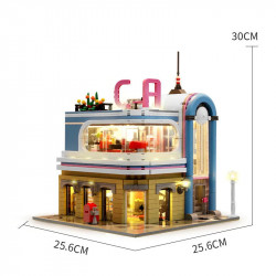 moc creator expert california downtown diners bricks toy