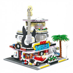 moc creator expert car wash music shop concert bricks toys