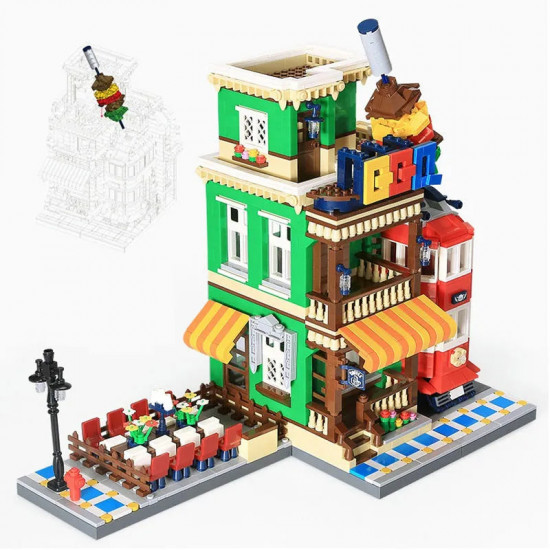 moc creator expert city bbq restaurant bricks toys moc creator expert city bbq restaurant bricks toys