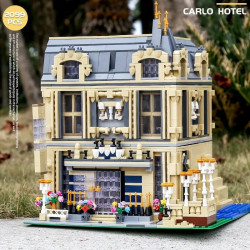moc creator expert city carlo hotel bricks toy 0927