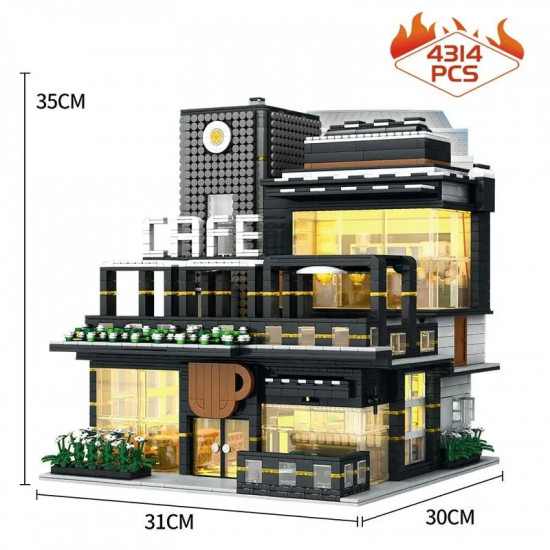 moc creator expert city corner coffee shop bricks toy moc creator expert city corner coffee shop bricks toy