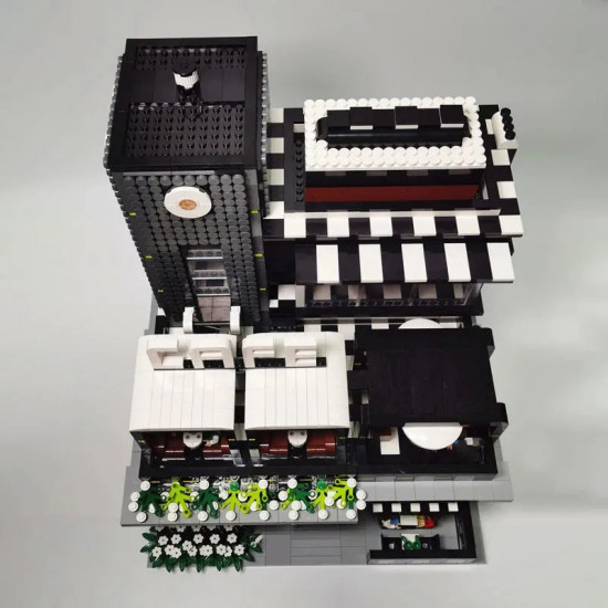 moc creator expert city corner coffee shop bricks toy moc creator expert city corner coffee shop bricks toy