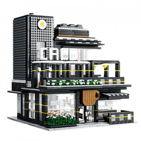 moc creator expert city corner coffee shop bricks toy moc creator expert city corner coffee shop bricks toy