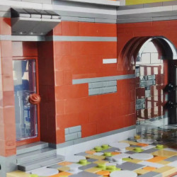 moc creator expert city corner mall store bricks toy 0919