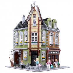 moc creator expert city corner mall store bricks toy 0919