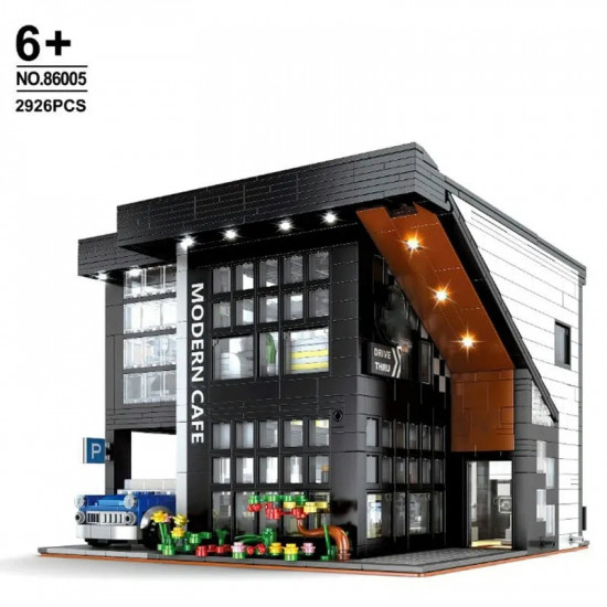moc creator expert city corner modern cafe bricks toys 86005 moc creator expert city corner modern cafe bricks toys 86005