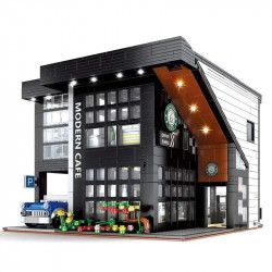 moc creator expert city corner modern cafe bricks toys 86005