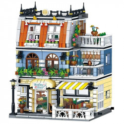 moc creator expert city garden hotel bricks toy 0940