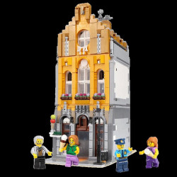 moc creator expert city ice cream shop bricks toy