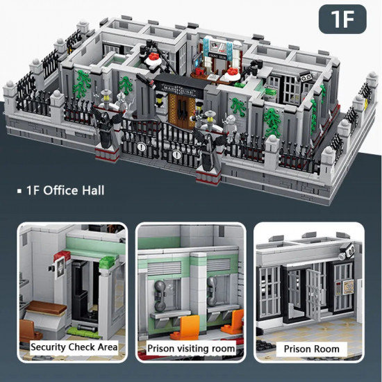 moc creator expert city lunatic hospital bricks toy 613002 moc creator expert city lunatic hospital bricks toy 613002