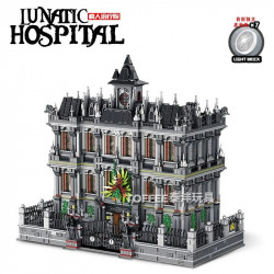 moc creator expert city lunatic hospital bricks toy 613002