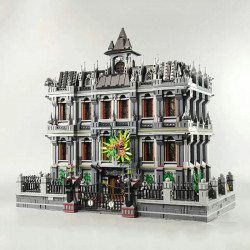moc creator expert city lunatic hospital bricks toy 613002