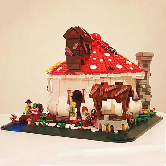 moc creator expert city mushroom house bricks toys moc creator expert city mushroom house bricks toys
