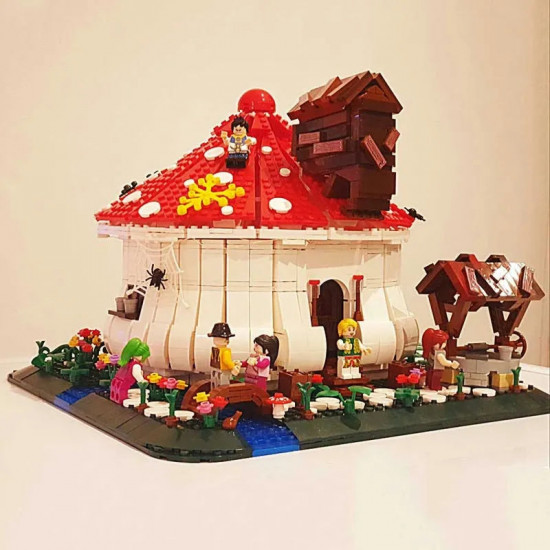 moc creator expert city mushroom house bricks toys moc creator expert city mushroom house bricks toys