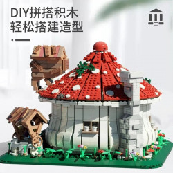 moc creator expert city mushroom house bricks toys