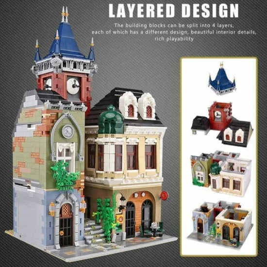 moc creator expert city old town pub bricks toy 0924 moc creator expert city old town pub bricks toy 0924