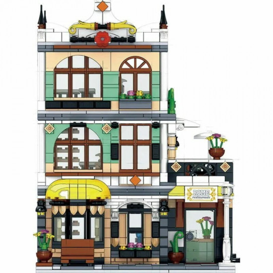 moc creator expert city rome restaurant bricks toy moc creator expert city rome restaurant bricks toy